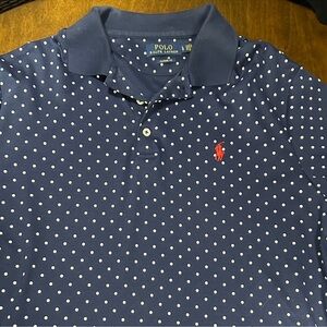 Polo Ralph Lauren Navy Polka Dot Polo Shirt